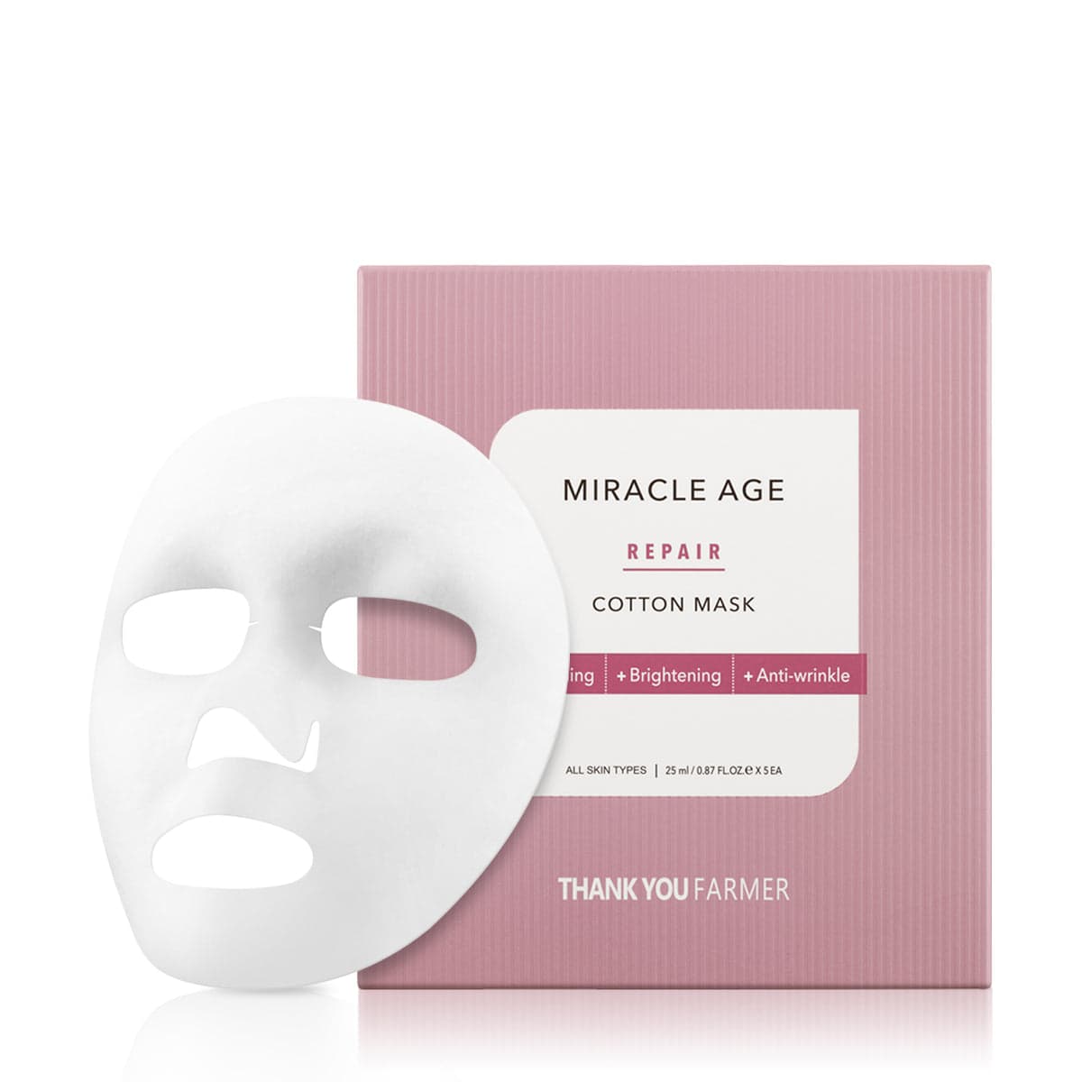 MIRACLE AGE COTTON MASK - (5stk)