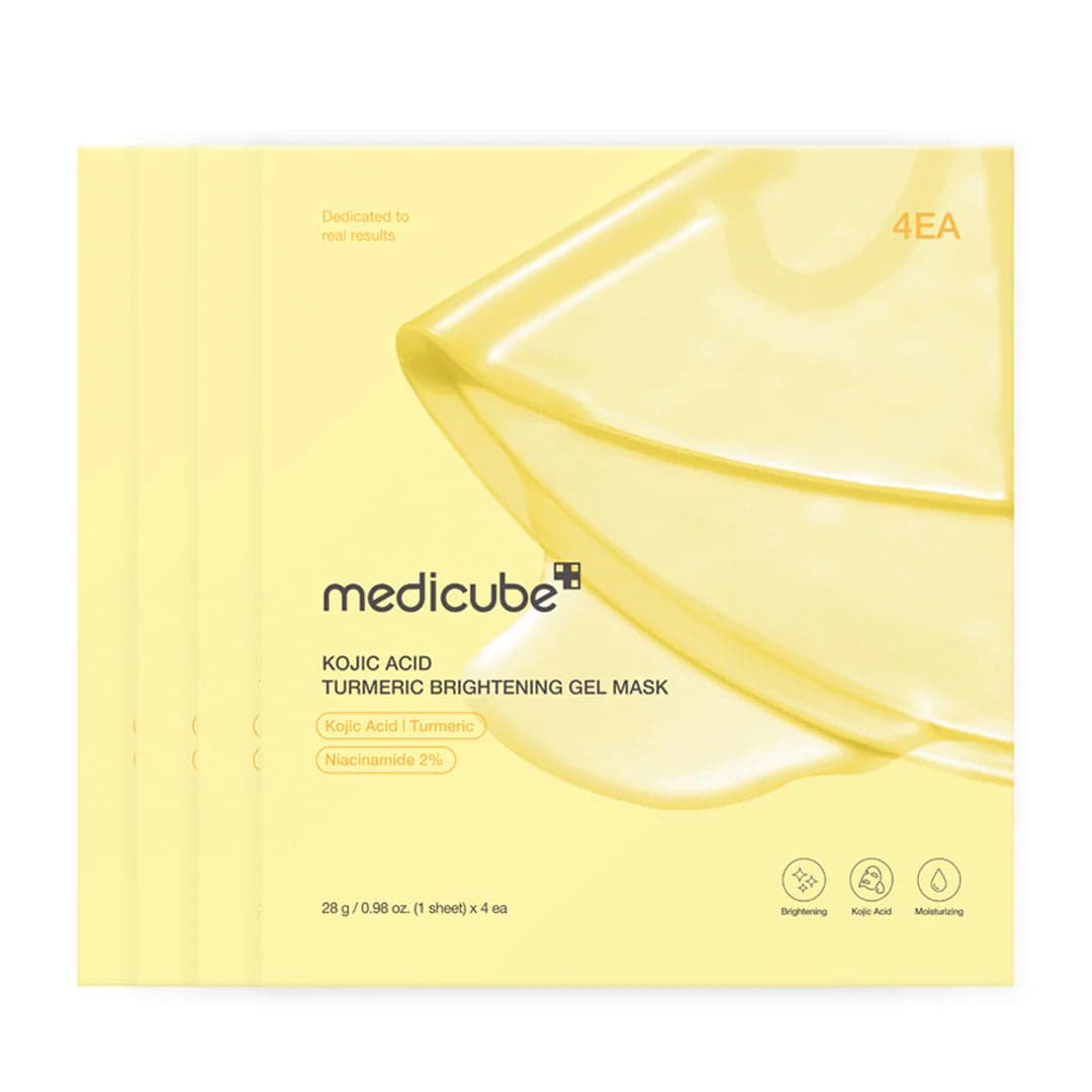 KOJIC ACID TURMERIC BRIGHTENING GEL MASK (4stk)